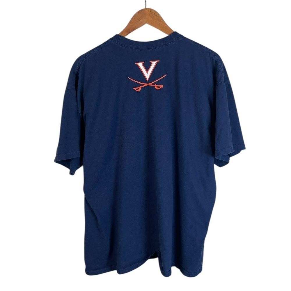 TS105 Men’s Nike Team Y2K UVA Virginia Cavaliers Football T Shirt XL - Picture 4 of 5